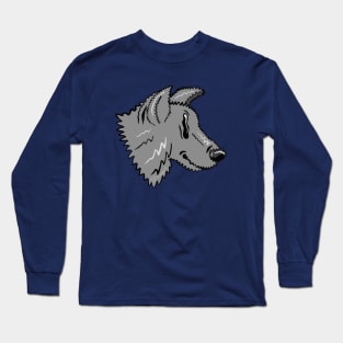 Good boy squiggly wolf Long Sleeve T-Shirt